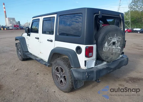 2016 Jeep Wrangler Unlimited Sport Rhd z USA, uszkodzony, nr VIN 1C4BJWKG1GL336798